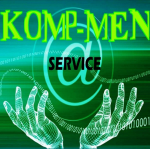 Логотип cервисного центра Komp-Men service